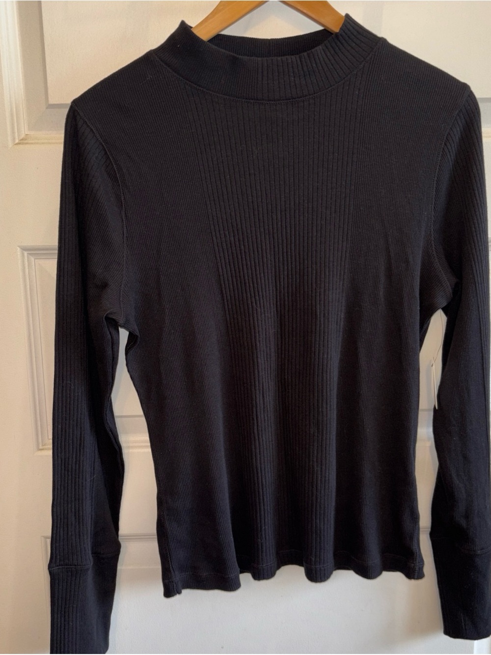 Intimately Free People Mock Turtleneck Size XL Ribbed Knit Black The Ricky